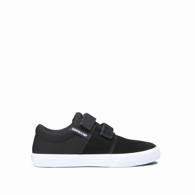 Gyerek Supra STACKS II VULC VELCRO Tornacipő HU875923 Fekete